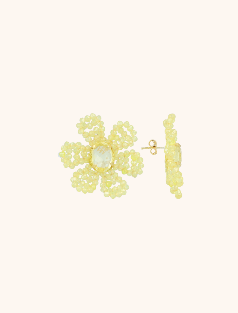 lott. gioielli Lemon Oorbellen Madelief Blooming Flower