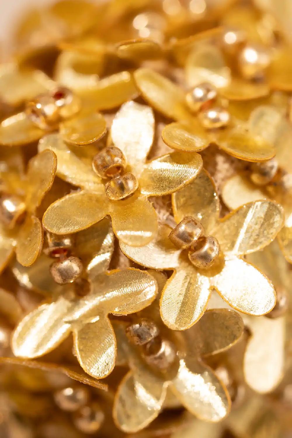 Lott. Gioielli Licht Goudkleurige Oorbellen Daisy Globe M Flower