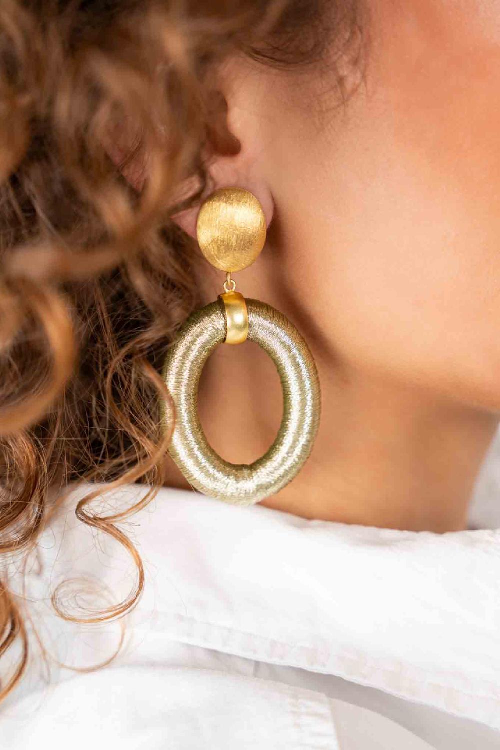 Lott. Gioielli Licht Mint Oorbellen Faye Ovaal L Clip