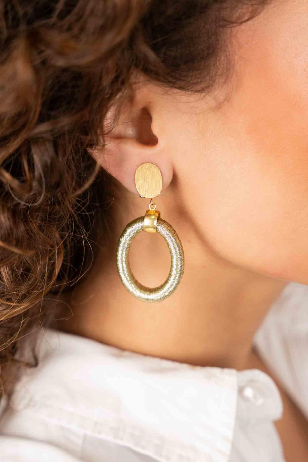 Lott. Gioielli Licht Mint Oorbellen Faye Ovaal S Clip