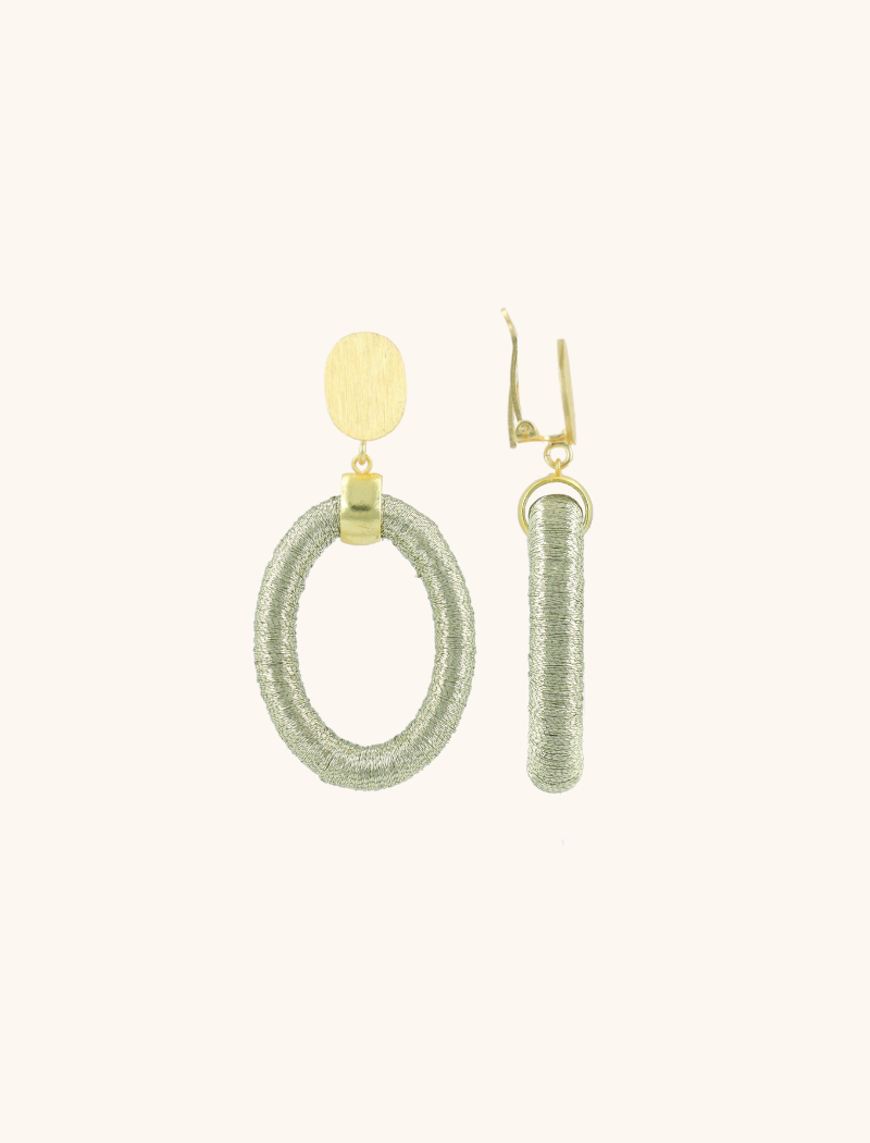 lott. gioielli Licht Mint Oorbellen Faye Ovaal S Clip