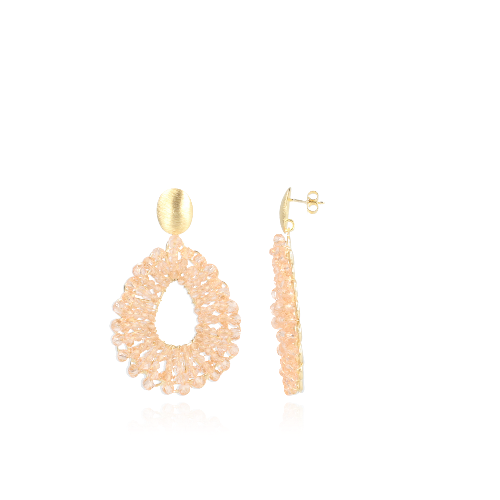 Lott. Gioielli Licht Roze Oorbellen Glassberry Babs Open Drop