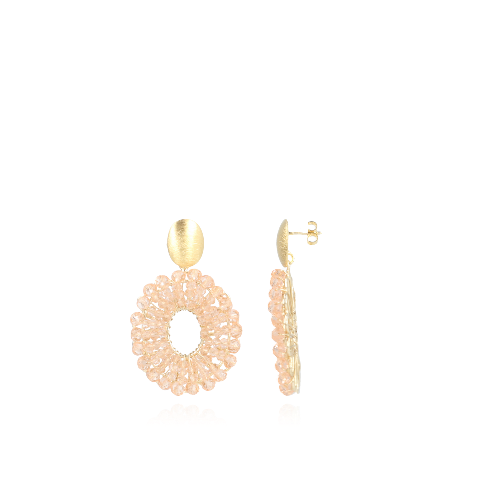 Lott. Gioielli Licht Roze Oorbellen Glassberry Mia Ovaal S