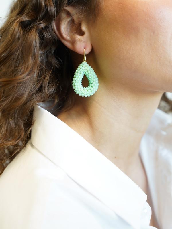 Lott. Gioielli Licht Turquoise Oorbellen Berry Glassberry Druppel S