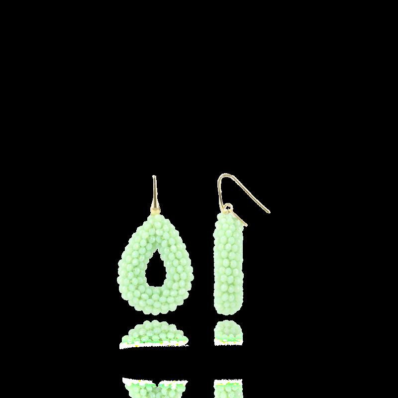 lott. gioielli Licht Turquoise Oorbellen Berry Glassberry Druppel S