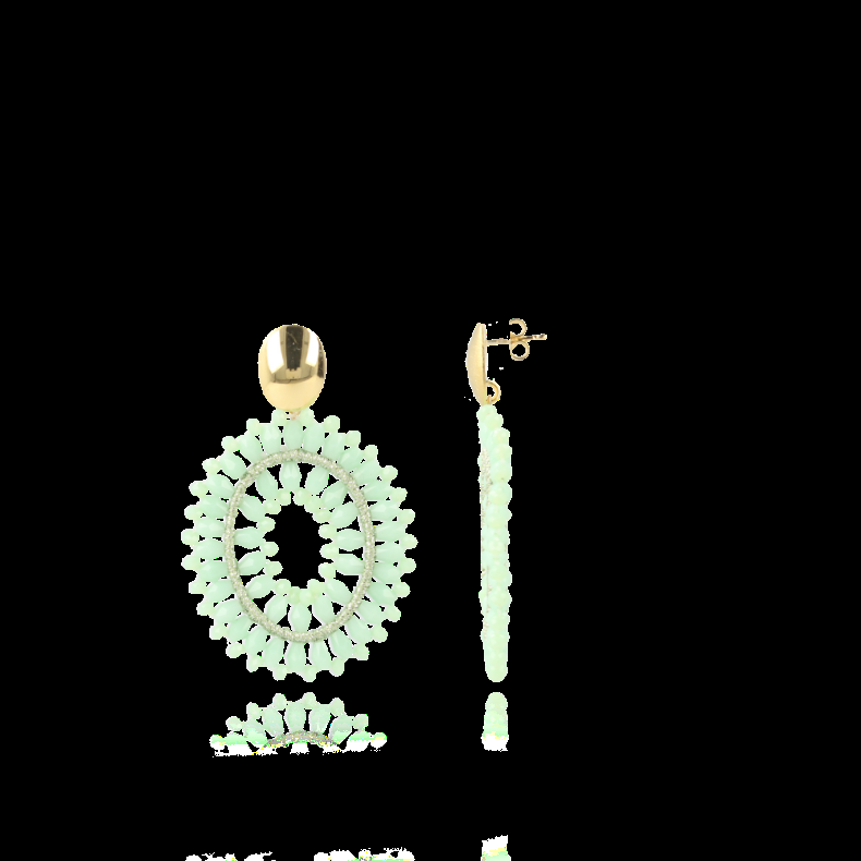 Lott. Gioielli Licht Turquoise Oorbellen Lotta Drop Double M