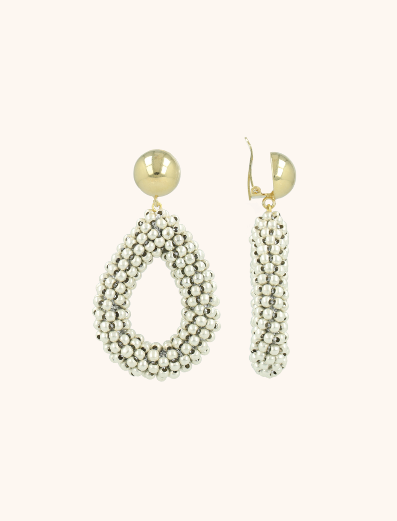 lott. gioielli Licht Zilveren Oorbellen Berry Druppel L Clip