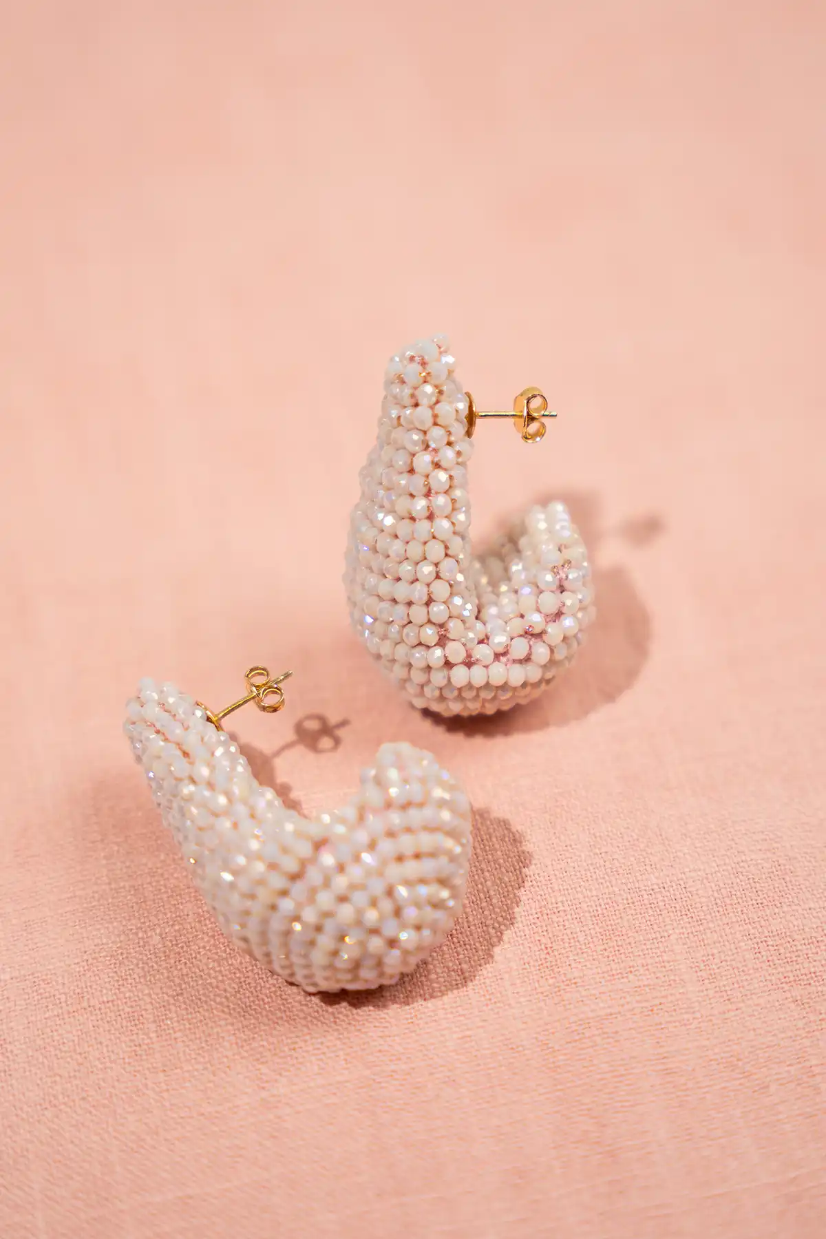 lott. gioielli Light Pink Oorbellen Nadine Teardrop Creole M