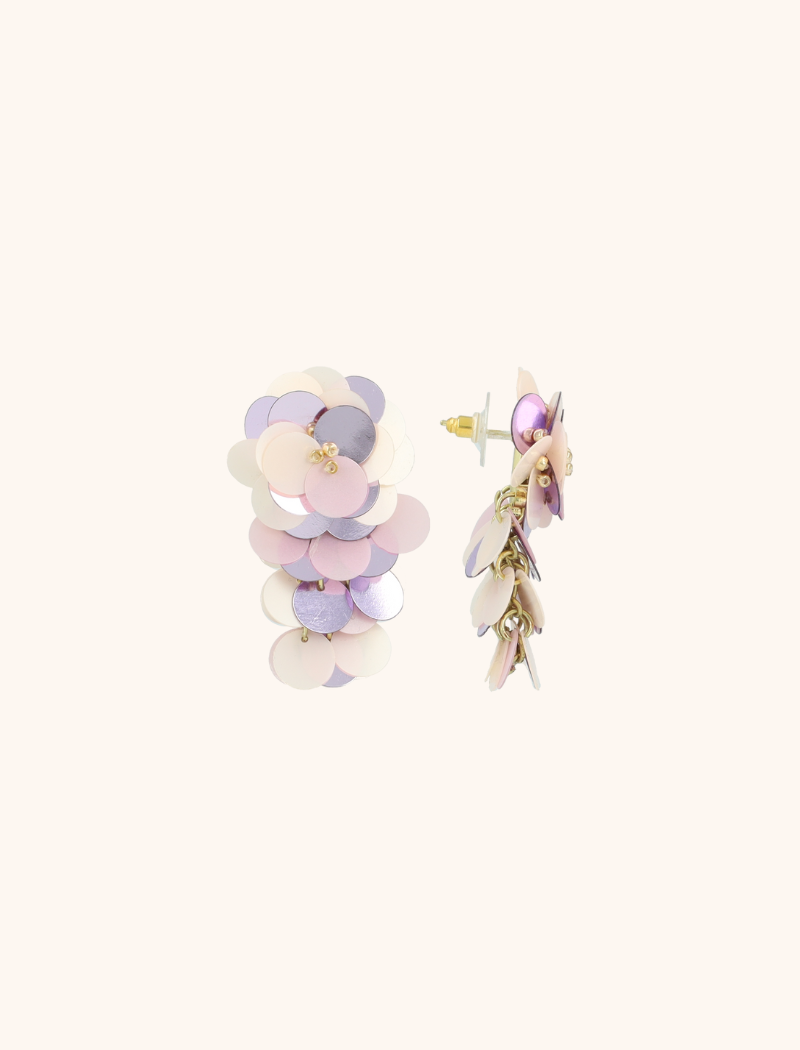 Lott. Gioielli Lila Mix Oorbellen Linde Sequin Waterfall M