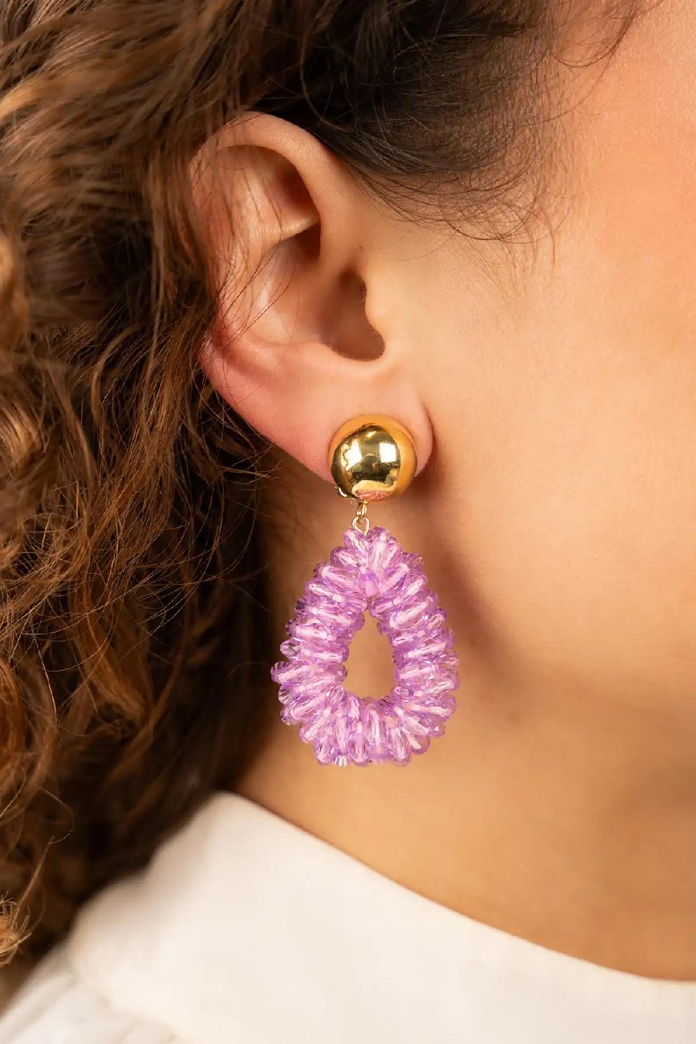 Lott. Gioielli Lila Oorbellen Anne Druppel S Marquis Clip