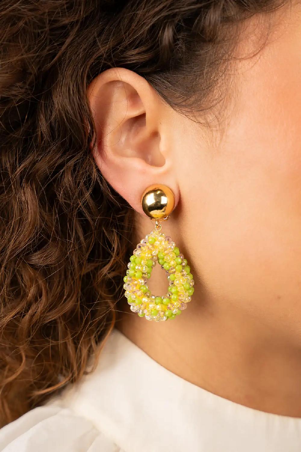 Lott. Gioielli Lime Mix Oorbellen Berry Druppel S Clip