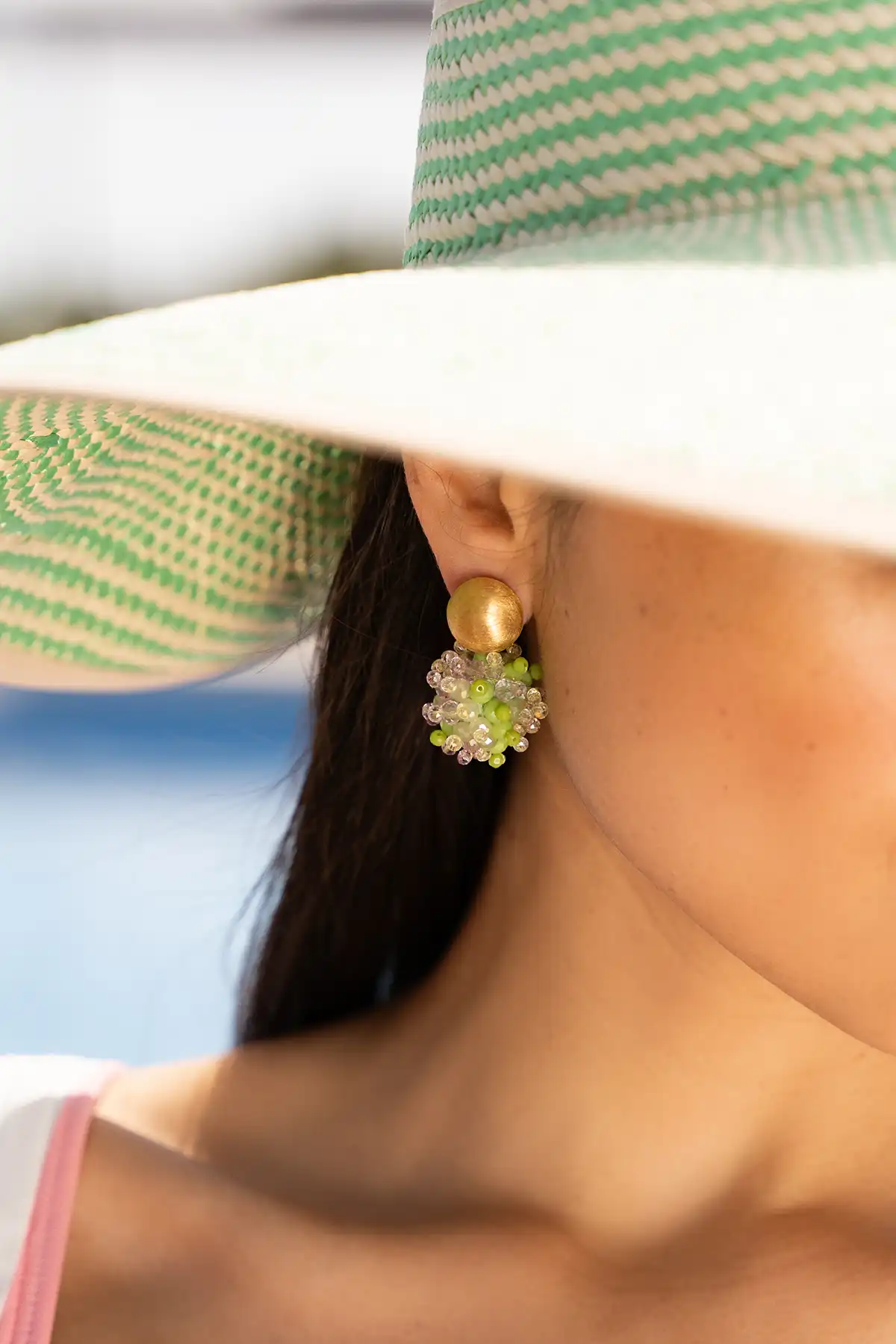 Lott. Gioielli Lime Mix Oorbellen Jacky Globe S Double Stones