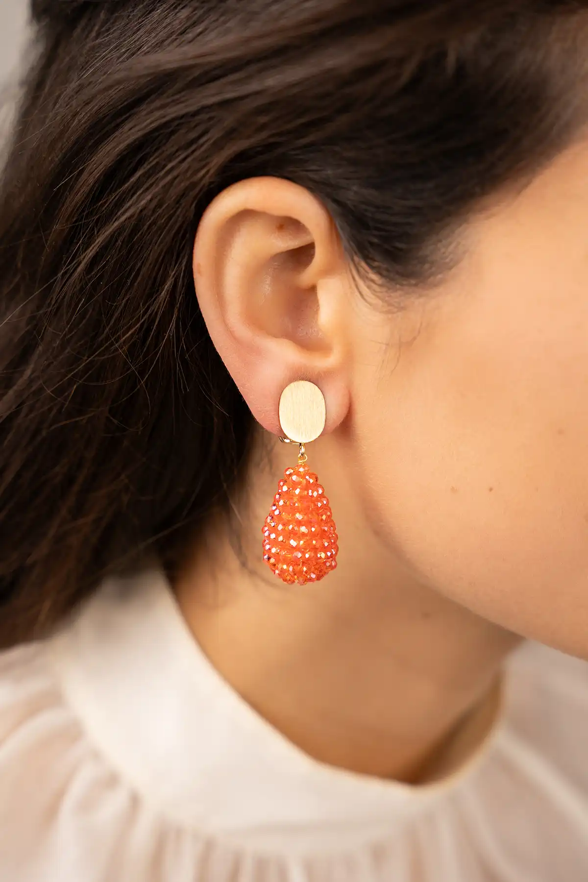 Lott. Gioielli Lion Orange Oorbellen Amy Cone XS Clip