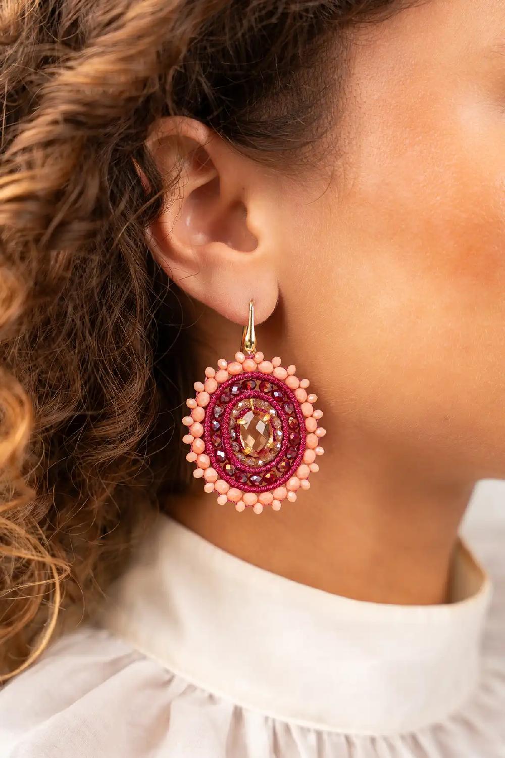 Lott. Gioielli Liver Dust Oorbellen Jamie Filled Oval 3 Ringen Met Steen M