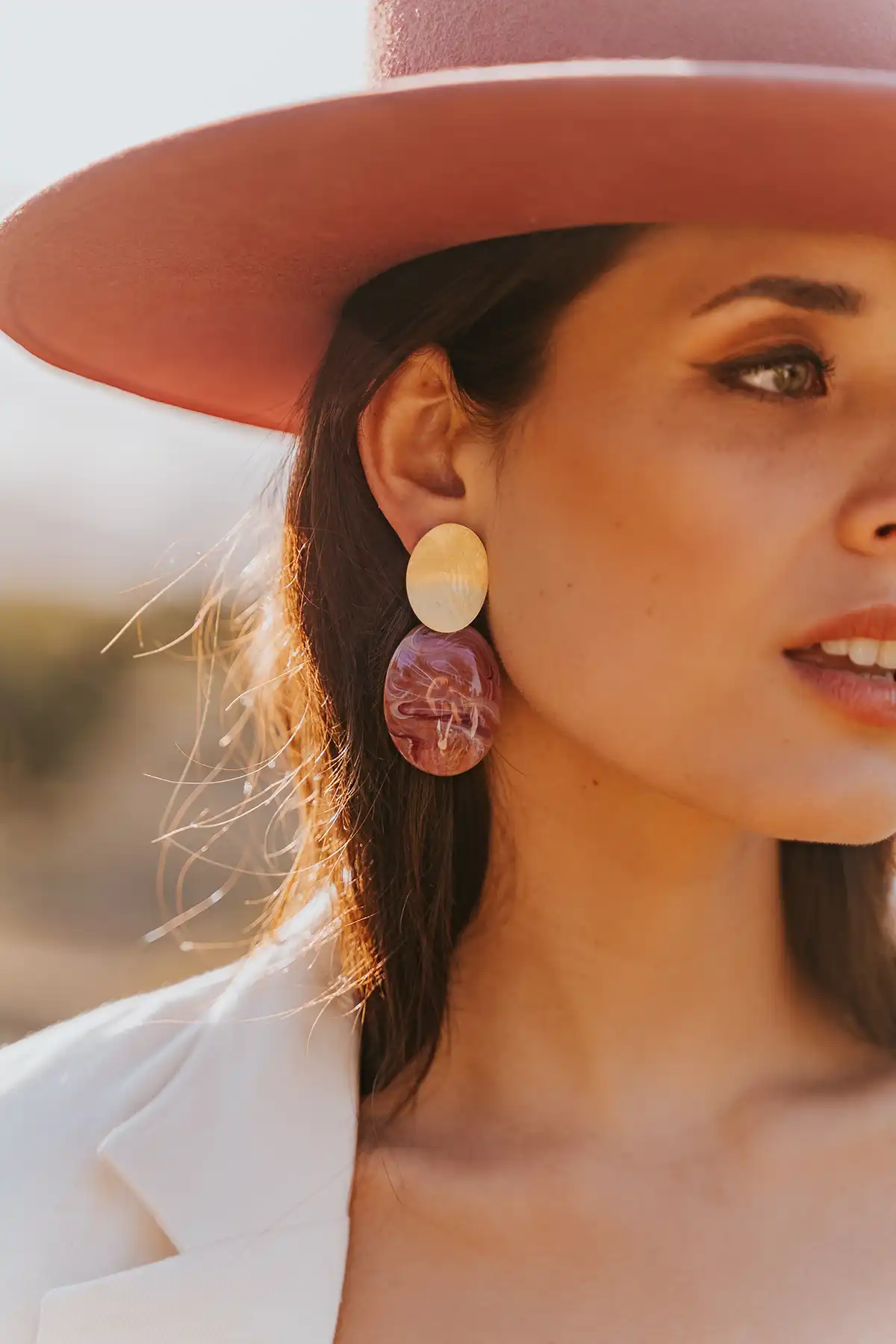 lott. gioielli Liver Dust Oorbellen Sirius Closed Bugle Oval S