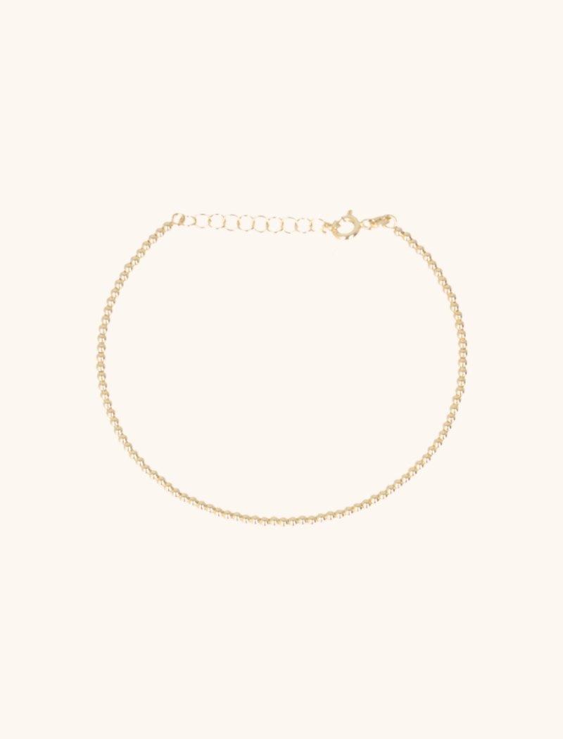 lott. gioielli 14 Karaat Armband Cannonball XS