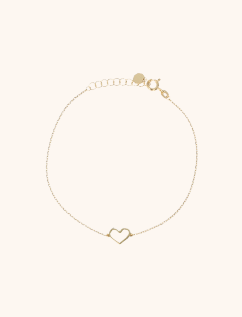 lott. gioielli 14 Karaat Armband Open Hart