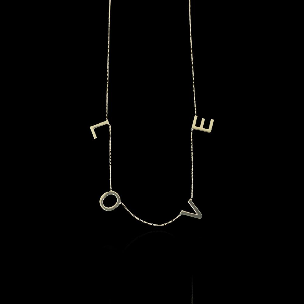 lott. gioielli 14 Karaat Ketting LOVE XL