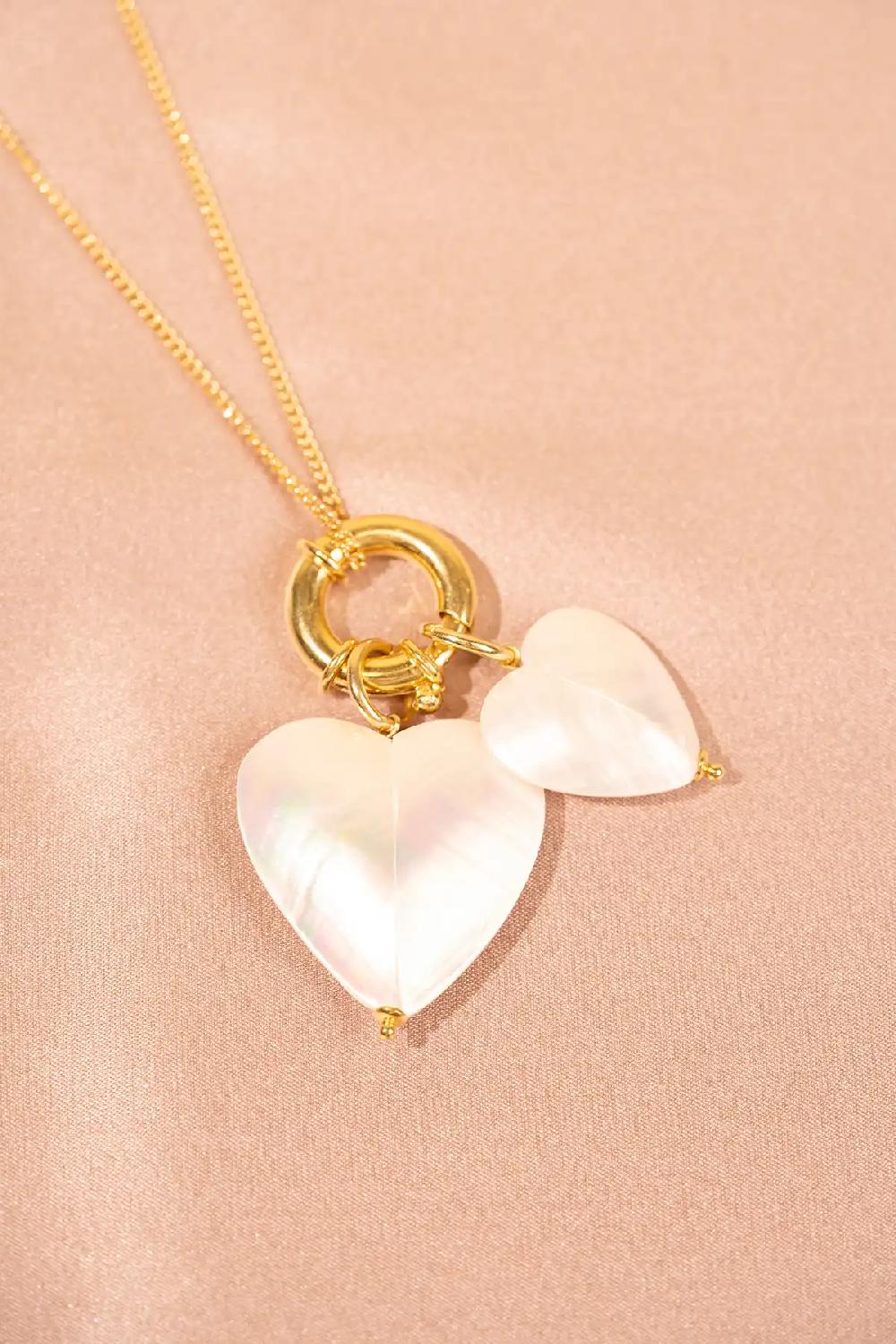 Lott. Gioielli 2 Parel Harten Ketting