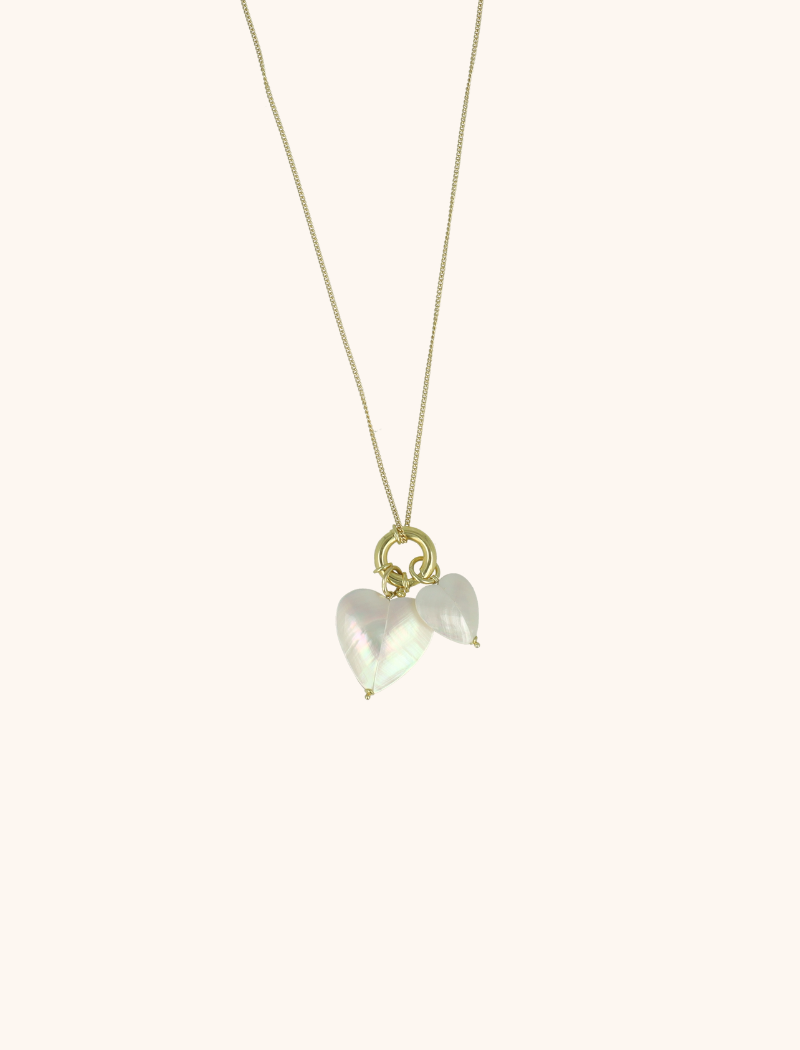 lott. gioielli 2 Parel Harten Ketting