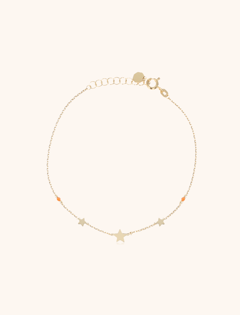 lott. gioielli 9 Karaat Armband Drie Sterren