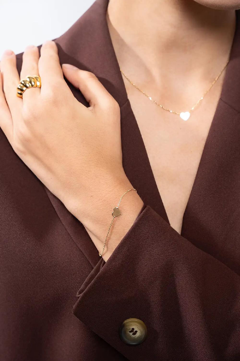 Lott. Gioielli 9 Karaat Armband Hart S