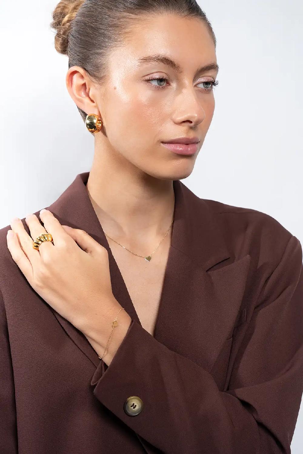 Lott. Gioielli 9 Karaat Armband Hart S