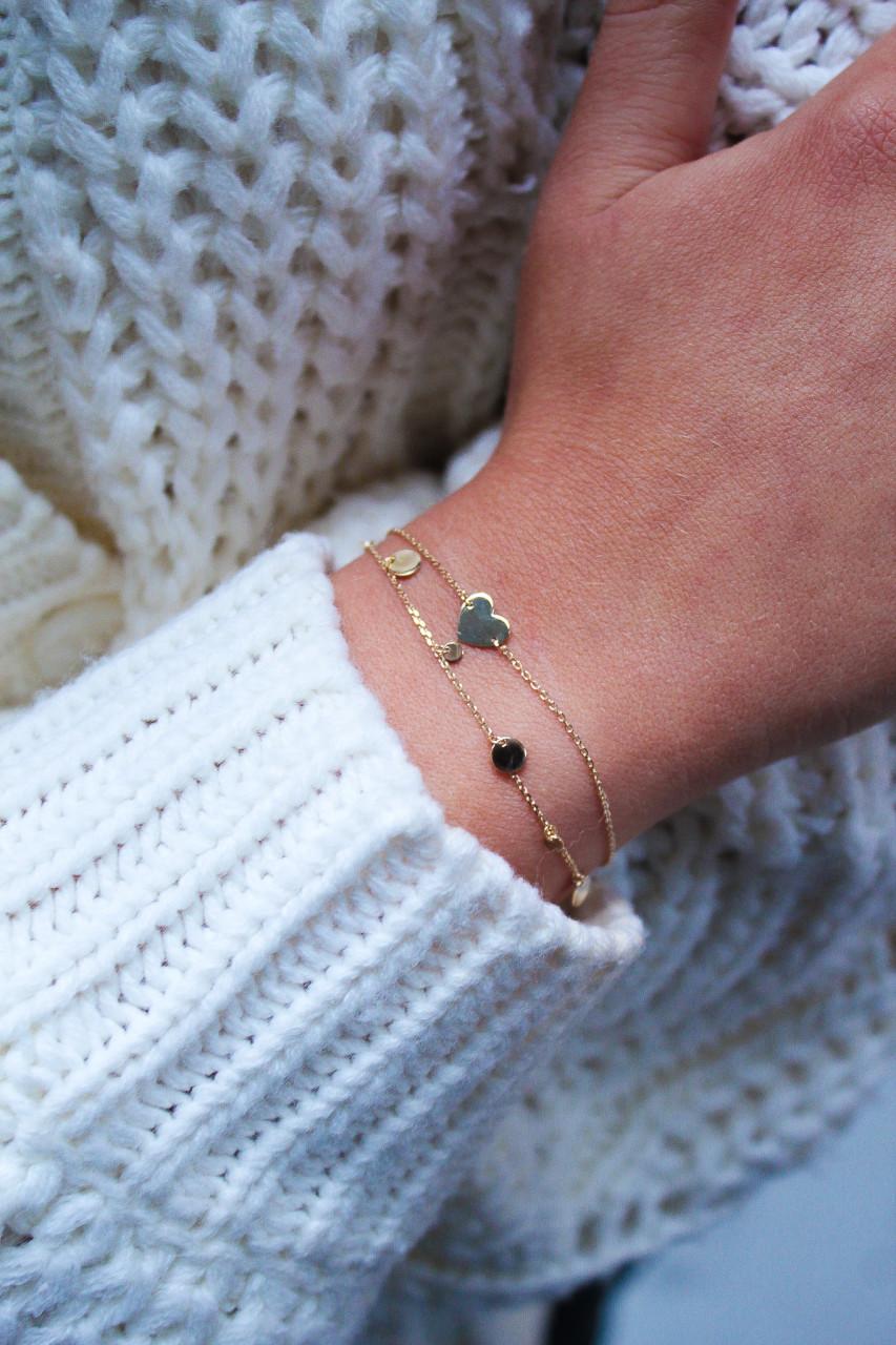 Lott. Gioielli 9 Karaat Armband Rosary Charms