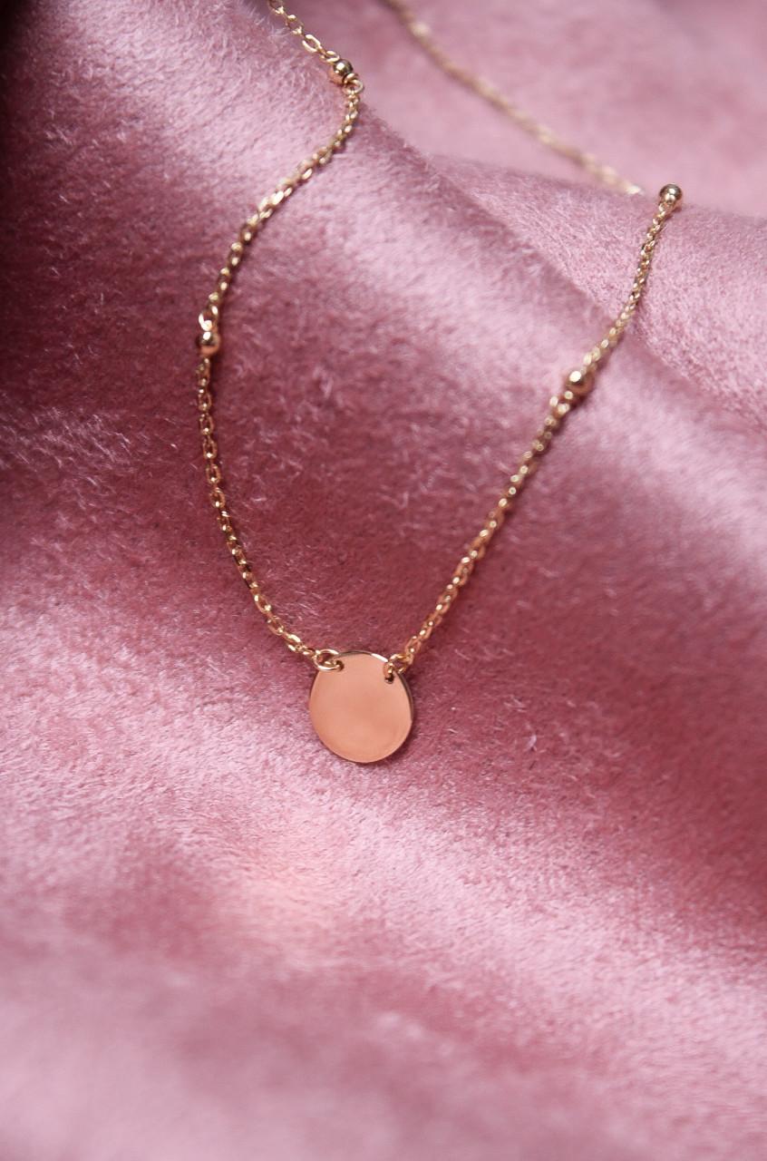 Lott. Gioielli 9 Karaat Ketting Clear Coin