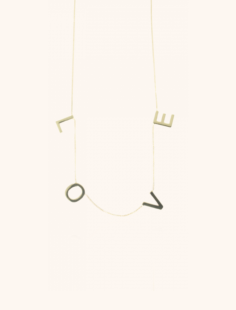 lott. gioielli 9 Karaat Ketting Love XL