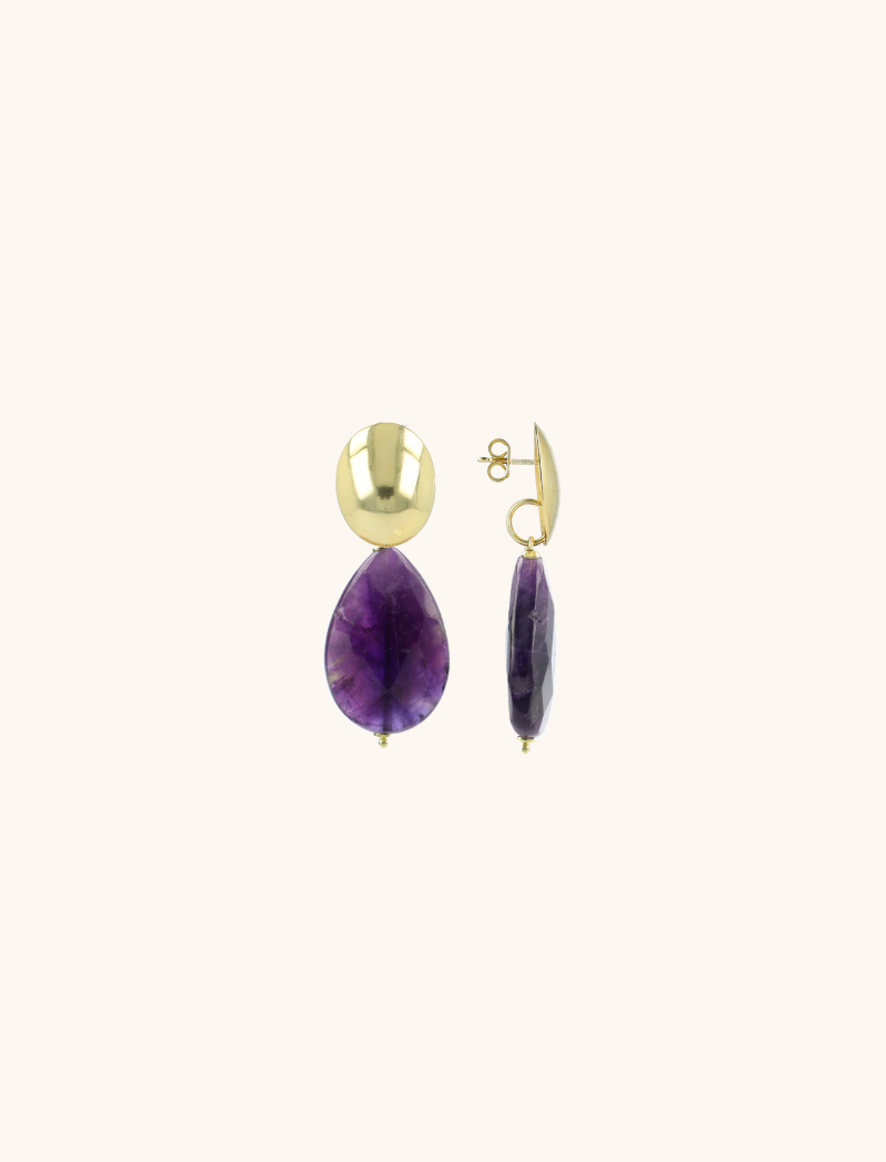 lott. gioielli Amethyst Oorbellen Nore Drop M