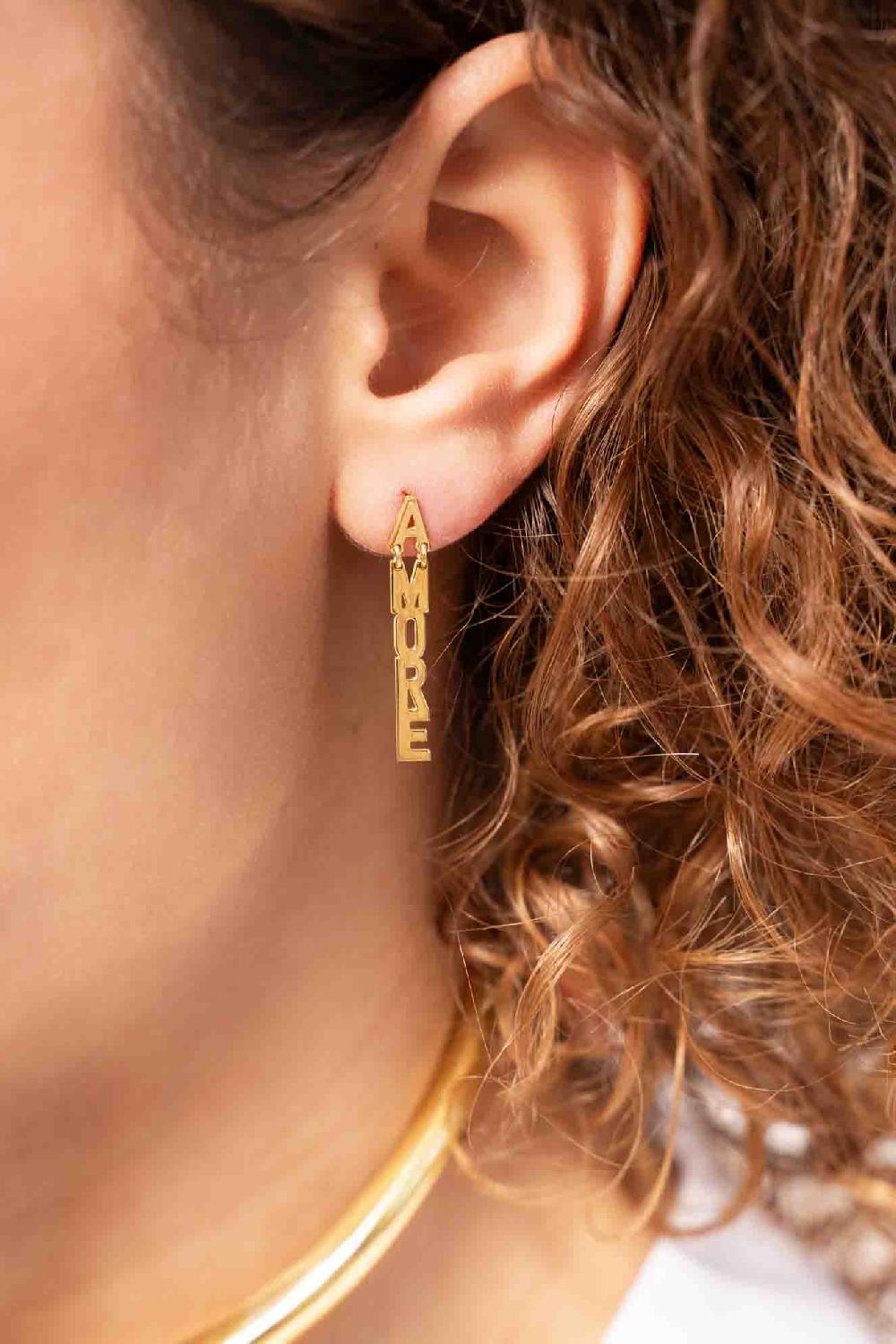 Lott. Gioielli Amore Oorbellen Verticaal S