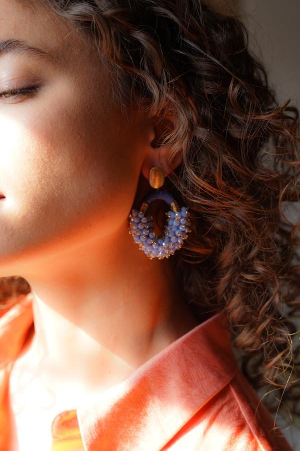 Lott. Gioielli Azuur Oorbellen Eve Ovaal M