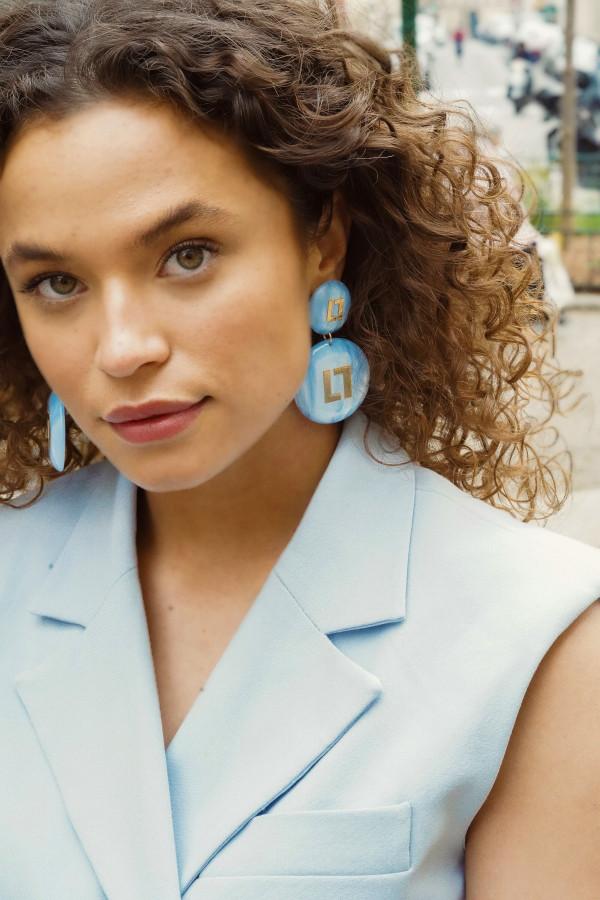 Lott. Gioielli Azuur Oorbellen Larissa Logo