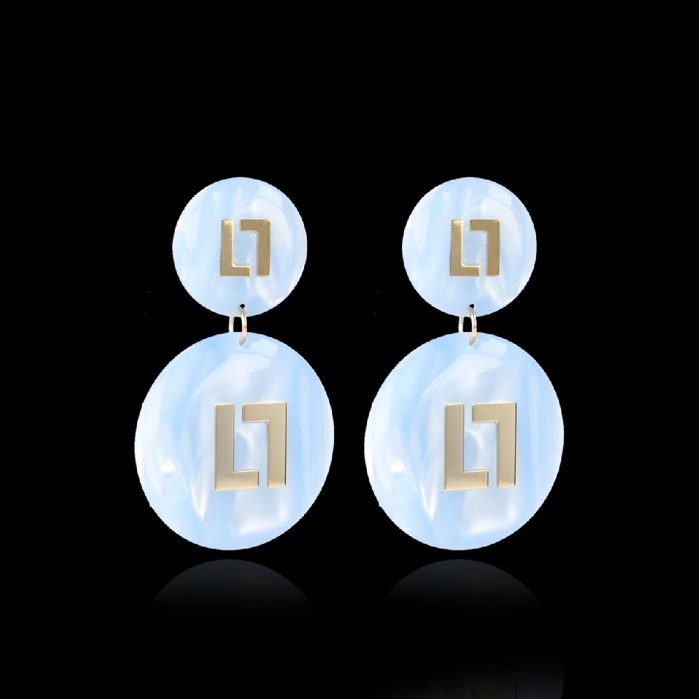 lott. gioielli Azuur Oorbellen Larissa Logo