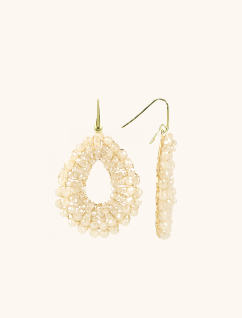 lott. gioielli Beige Oorbellen Babs Open Drop