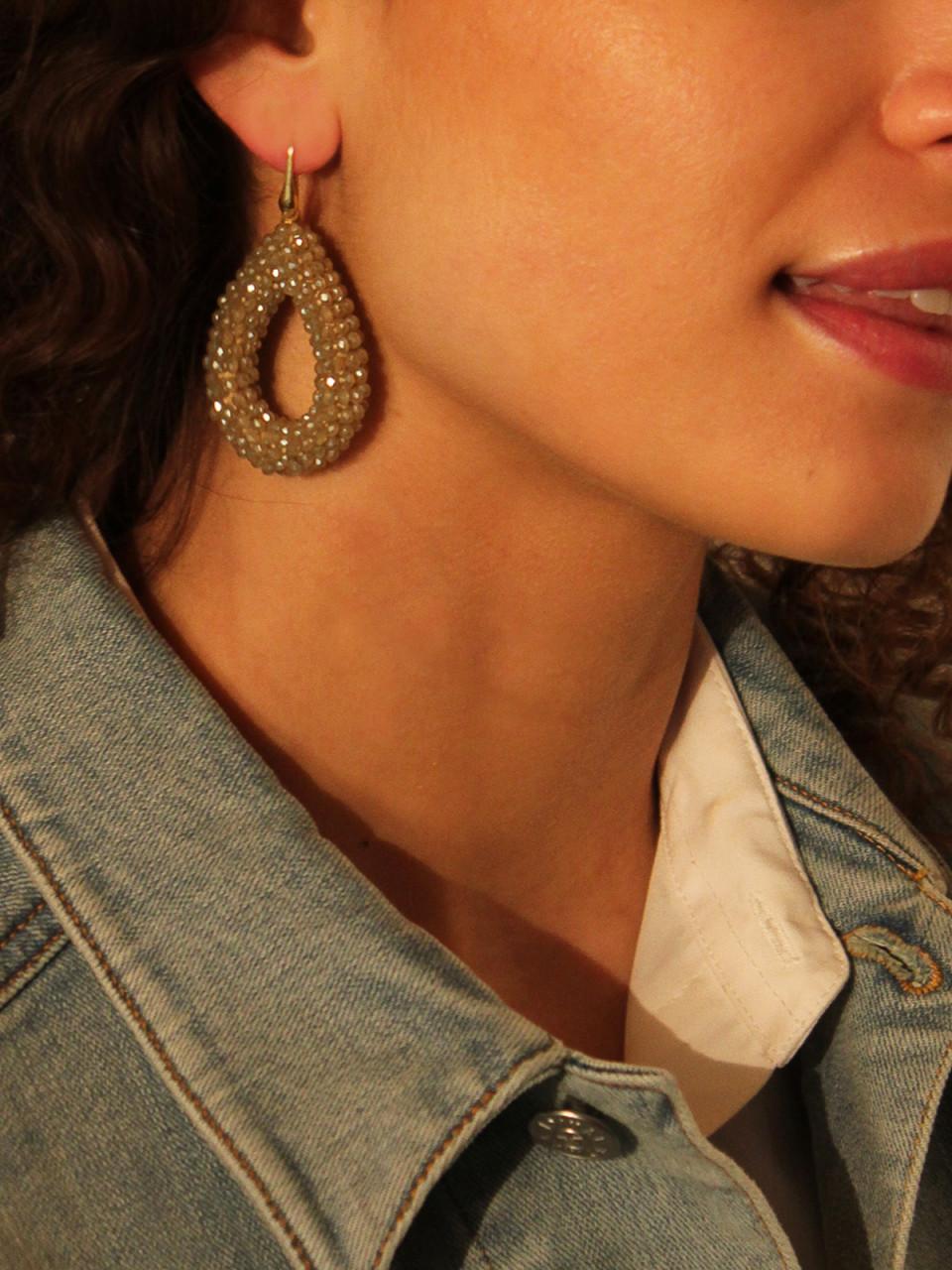 Lott. Gioielli Beige Oorbellen Berry Drop L