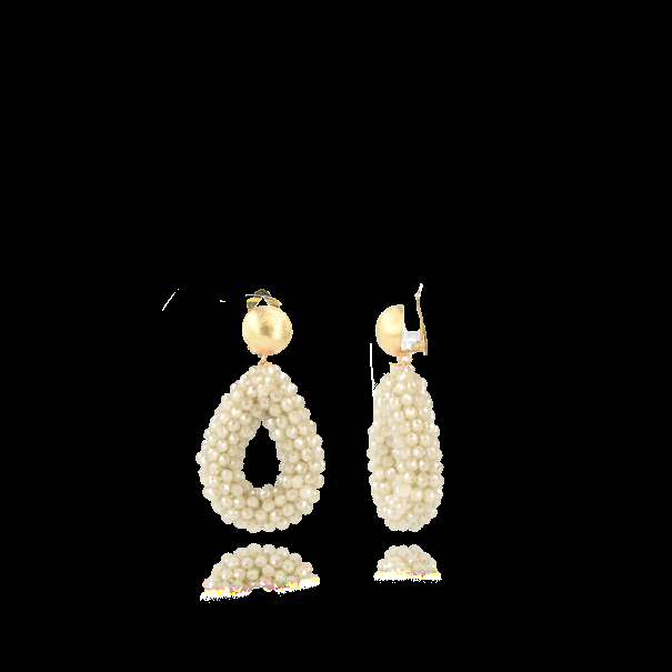 lott. gioielli Beige Oorbellen Clip Berry Druppel S