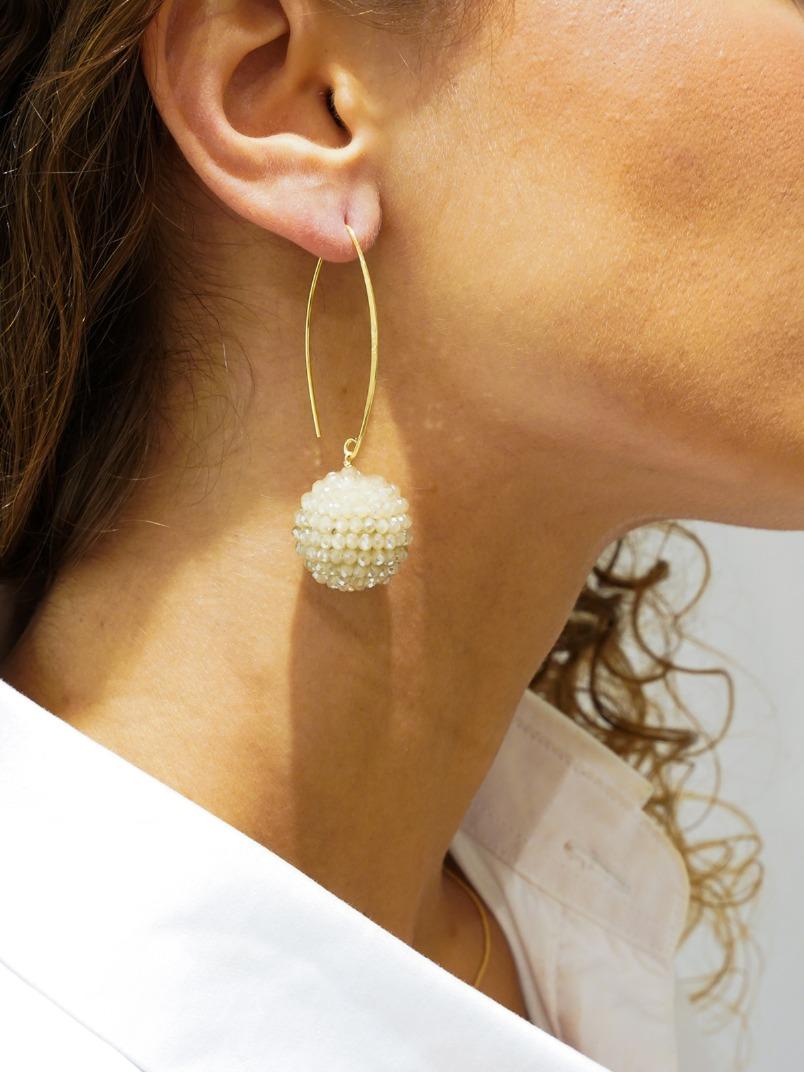 Lott. Gioielli Beige Oorbellen Lexi Globe L