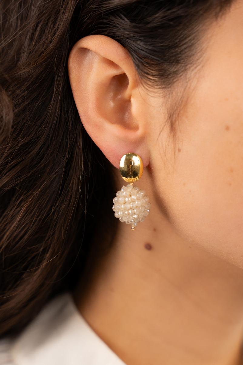 Lott. Gioielli Beige Oorbellen Lexi Globe S