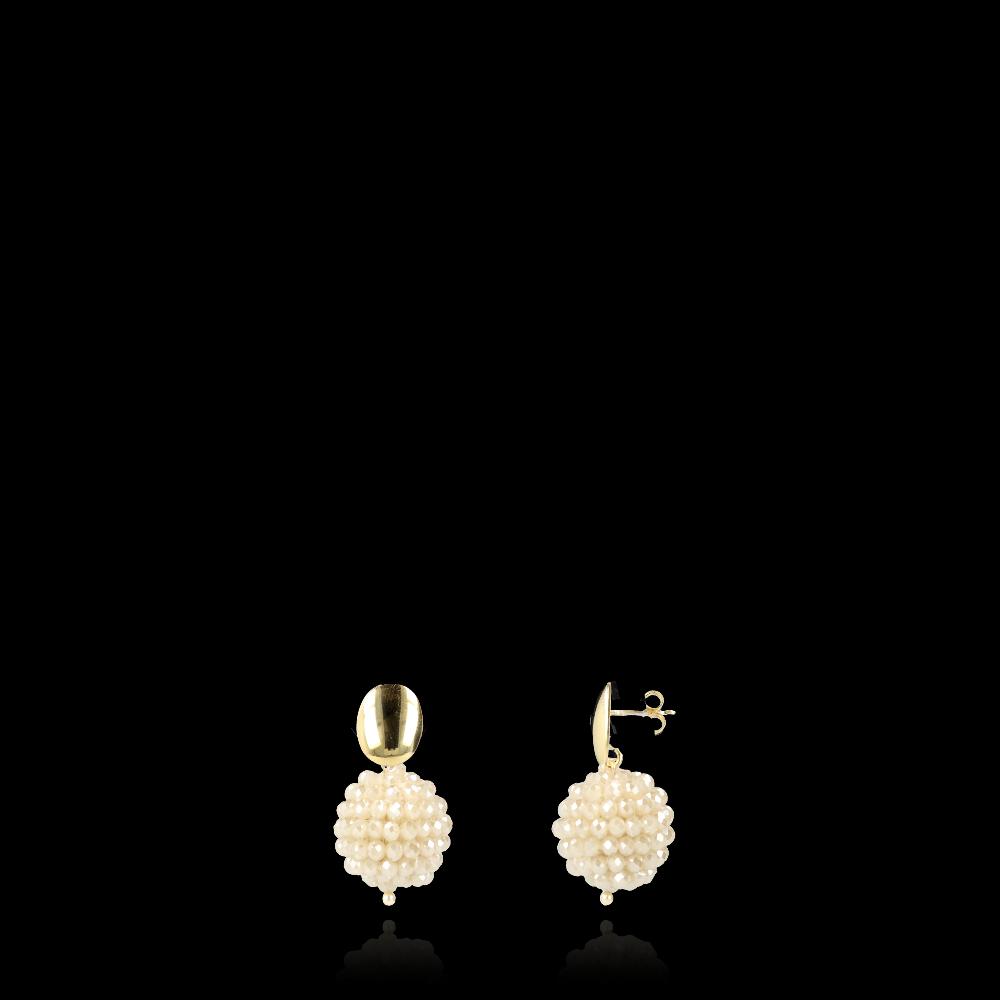 lott. gioielli Beige Oorbellen Lexi Globe S