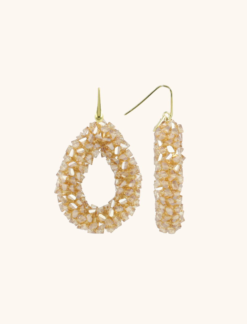 lott. gioielli Beige Oorbellen Marieke Drop L Raw