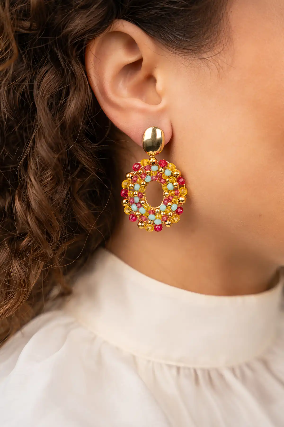 Lott. Gioielli Blauwe Multi Oorbellen Mia Ovaal S