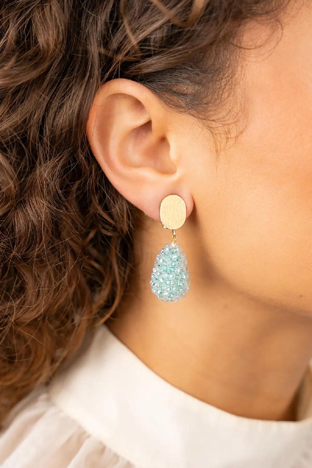 Lott. Gioielli Blauwe Oorbellen Amy Cone XS Clip