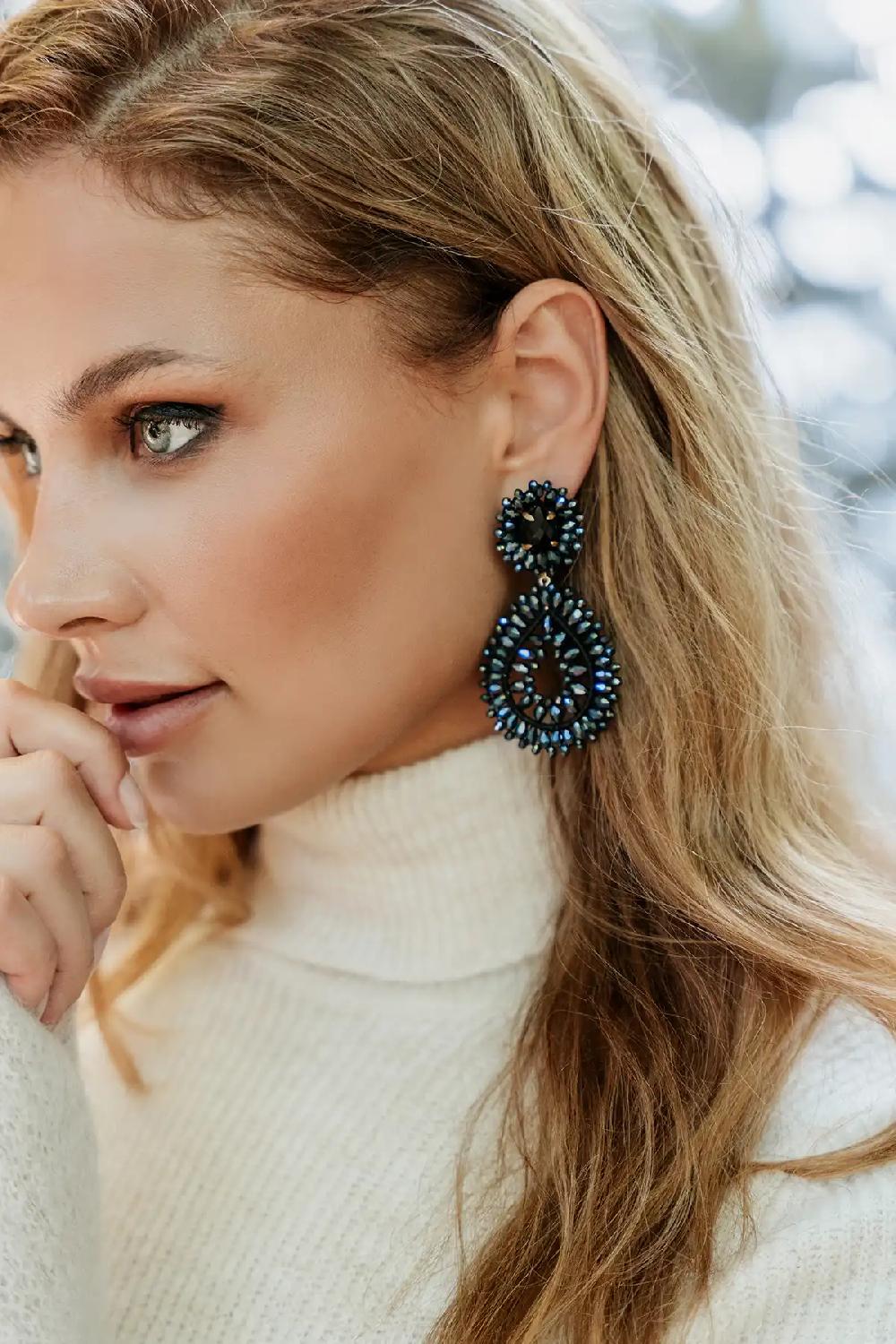 Lott. Gioielli Blauwe Oorbellen Apollo Double Drop