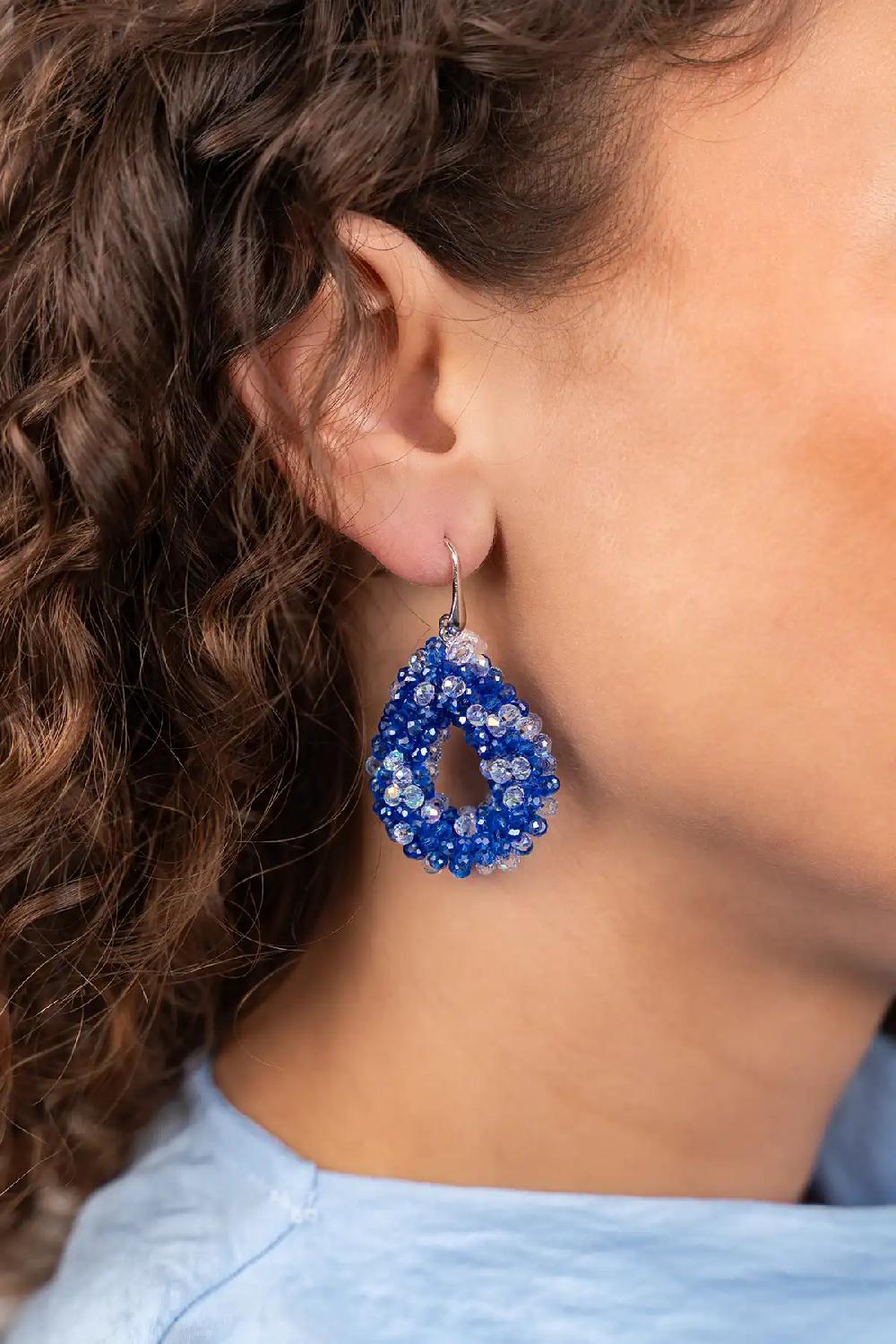 Lott. Gioielli Blauwe Oorbellen Berry Drop S