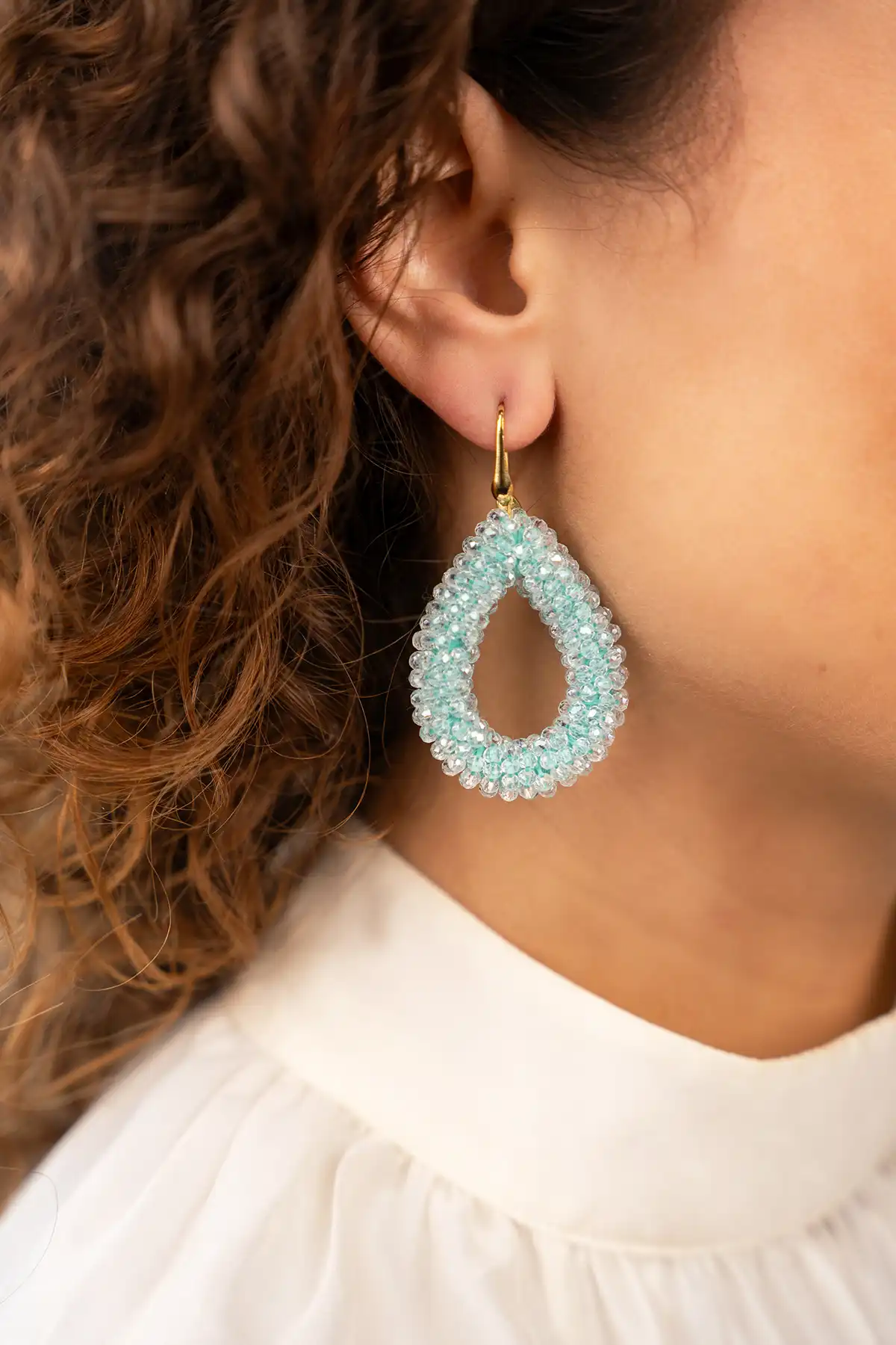 Lott. Gioielli Blauwe Oorbellen Berry Druppel L