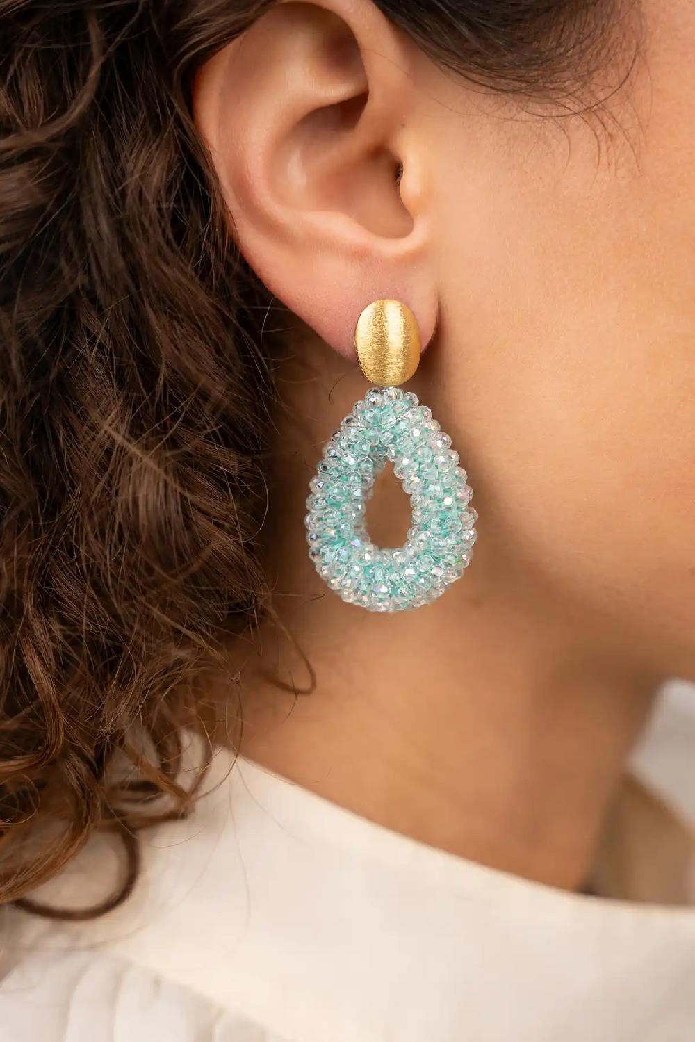 Lott. Gioielli Blauwe Oorbellen Berry Druppel S