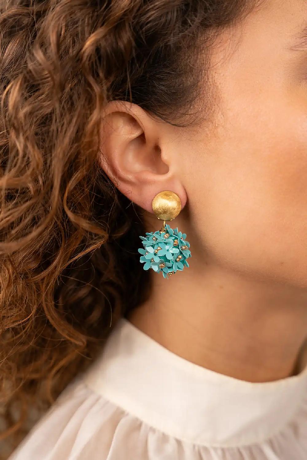 Lott. Gioielli Blauwe Oorbellen Daisy Globe S Clip