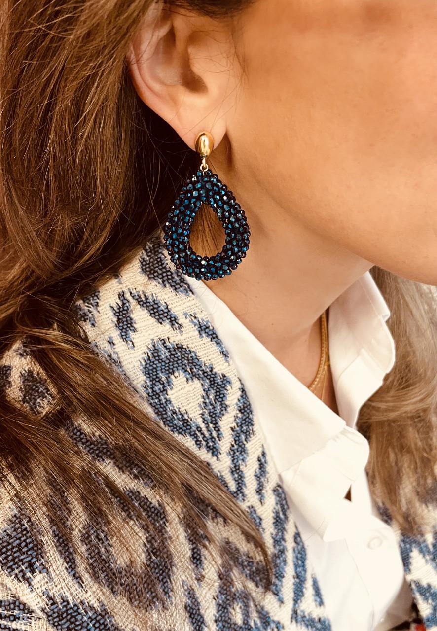 Lott. Gioielli Blauwe Oorbellen Drop L Disco